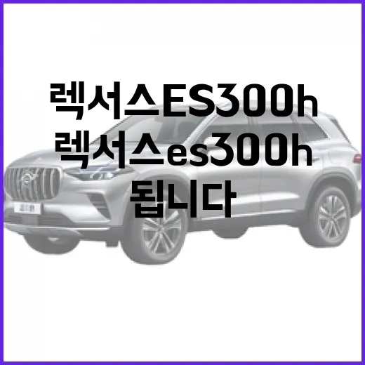 렉서스 ES300h 주차 편하게 하려면 이렇게 보면 됩니다 - 요약