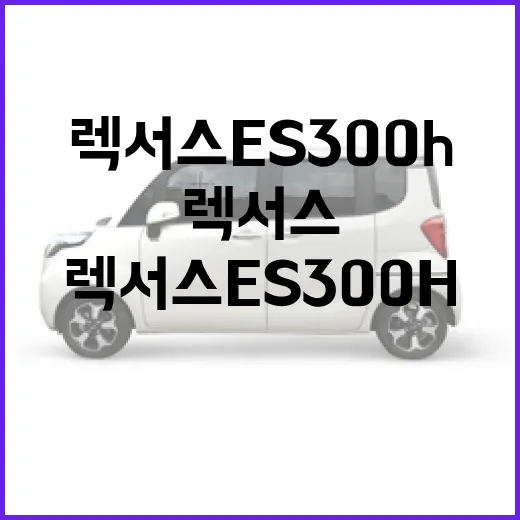 렉서스 ES300h 편하게 타려면 이렇게, 주차장에서 덜 긁고 덜 당황하는 방법 - 요약