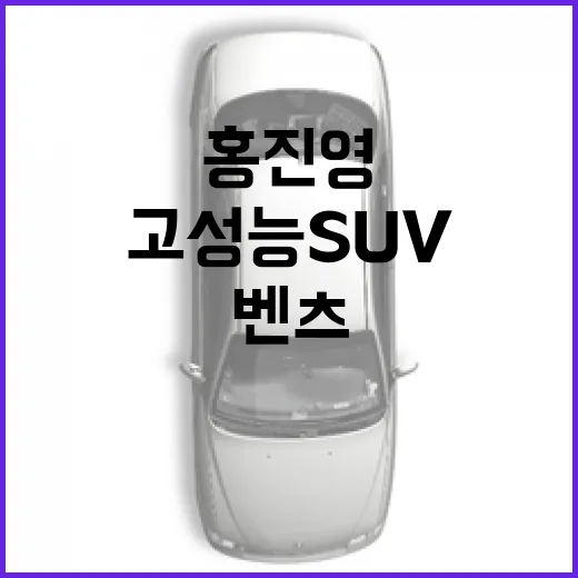홍진영처럼 고성능 SUV·벤츠를 고르려면 이렇게 따져보면 됩니다 - 요약