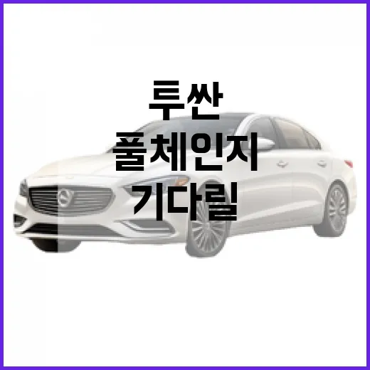 투싼 풀체인지 기다릴 때 손해 덜 보는 방법 - 요약