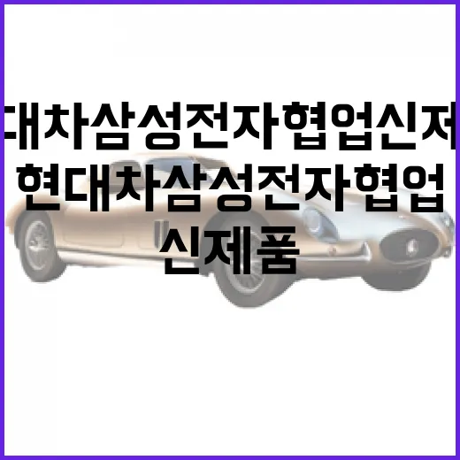 현대차 삼성전자 협업 신제품 제대로 쓰려면 이렇게 확인하면 됩니다 - 요약