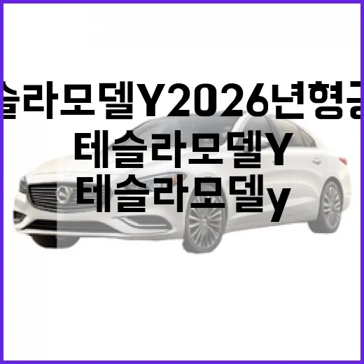 테슬라 모델Y 2026년형 공개, 주차장에서 편하게 타려면 이렇게 보면 됩니다 - 요약