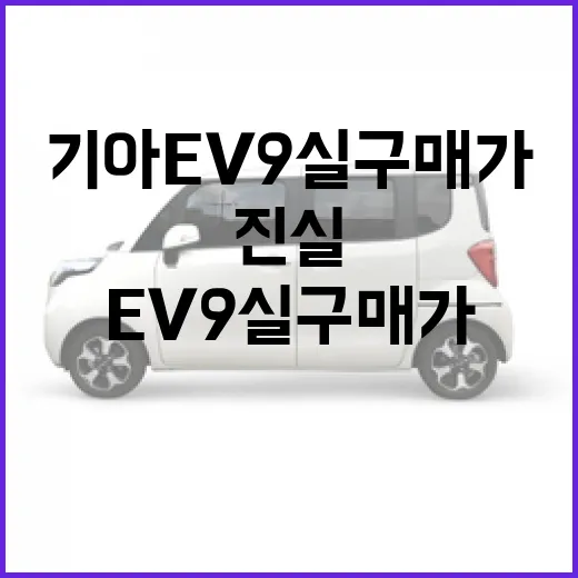 기아 EV9 실구매가 진실 보려면 견적서에서 이렇게 계산하세요 - 요약