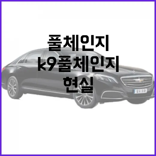 k9 풀체인지 기다리려면 이렇게 보세요, 지금 사도 되는지 현실 체크 - 요약