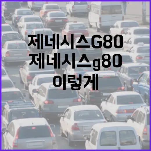 제네시스G80 주차 편하게 하려면 이렇게 잡으면 됩니다 - 요약