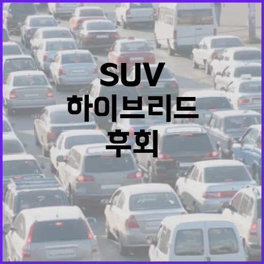 하이브리드SUV 고를 때 후회 덜 하는 방법, 주차장까지 생각하면 이렇게 봅니다 - 요약