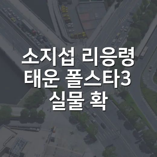 소지섭 리응령 태운 폴스타3 실물 확인하려면 이렇게 보면 됩니다 - 요약