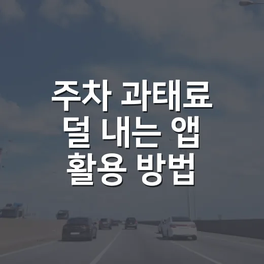 주차 과태료 덜 내는 앱 활용 방법, 운전 14년차가 실제로 쓰는 순서 - 요약