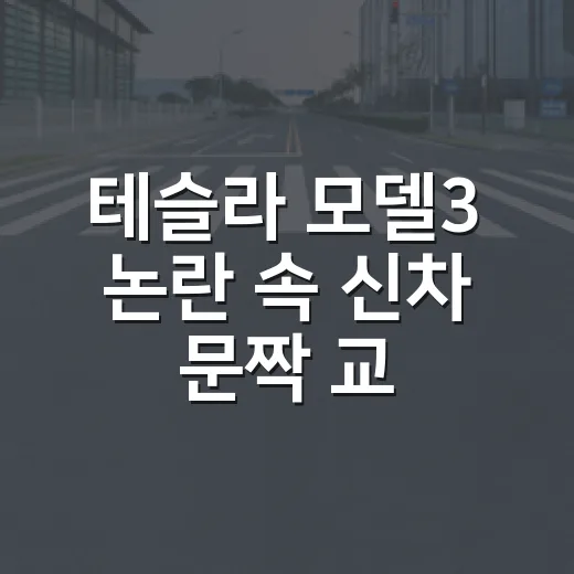 테슬라 모델3 논란 속 신차 문짝 교체 가능성 따져보는 방법 - 요약