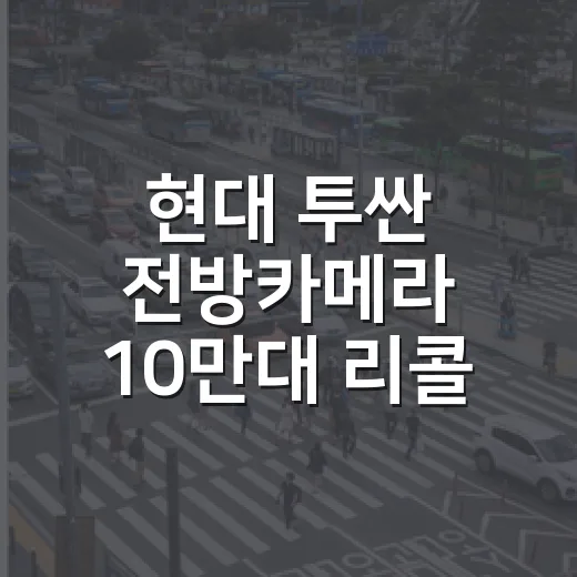 현대 투싼 전방카메라 10만대 리콜, 내 차 대상인지 확인하는 방법 - 요약