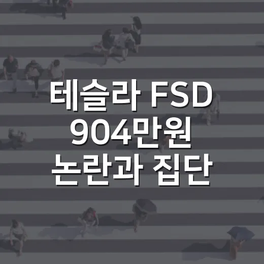 테슬라 FSD 904만원 논란과 집단소송, 차주라면 확인하는 방법 - 요약