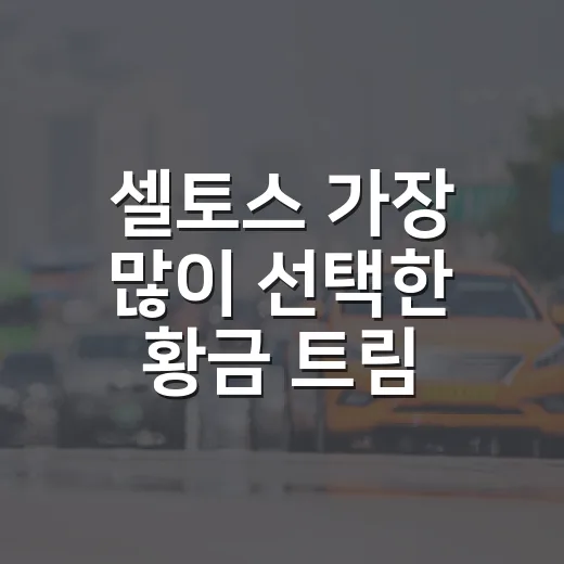 셀토스 가장 많이 선택한 황금 트림 고르는 방법, 프레스티지가 답인지 따져봤습니다 - 요약