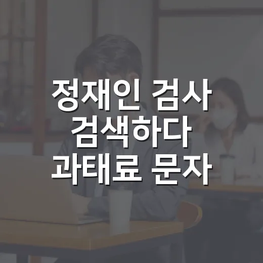 정재인 검사 검색하다 과태료 문자 확인하려면 이렇게 하세요 - 요약