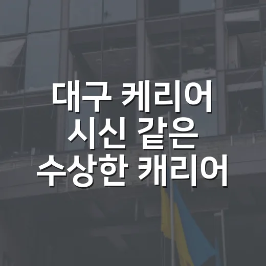 대구 케리어 시신 같은 수상한 캐리어 발견했을 때 운전자가 신고하는 방법 - 요약