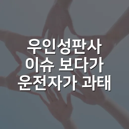 우인성판사 이슈 보다가 운전자가 과태료 판단을 읽는 방법 - 요약