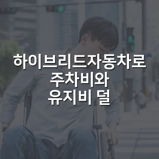 하이브리드자동차로 주차비와 유지비 덜 새게 타는 방법 - 요약