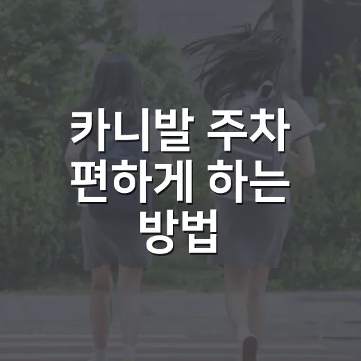 카니발 주차 편하게 하는 방법, 좁은 주차장에서 덜 긁히려면 이렇게 - 요약