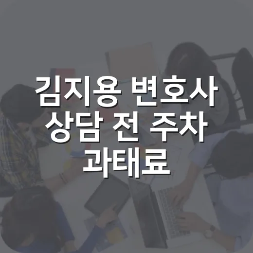 김지용 변호사 상담 전 주차 과태료 억울함 줄이는 방법 - 요약