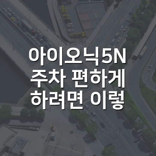 아이오닉5N 주차 편하게 하려면 이렇게 잡는 방법 - 요약