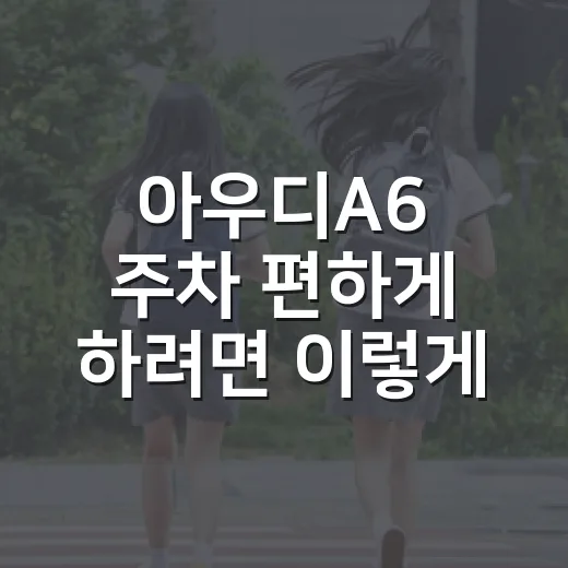 아우디A6 주차 편하게 하려면 이렇게 하세요 - 요약