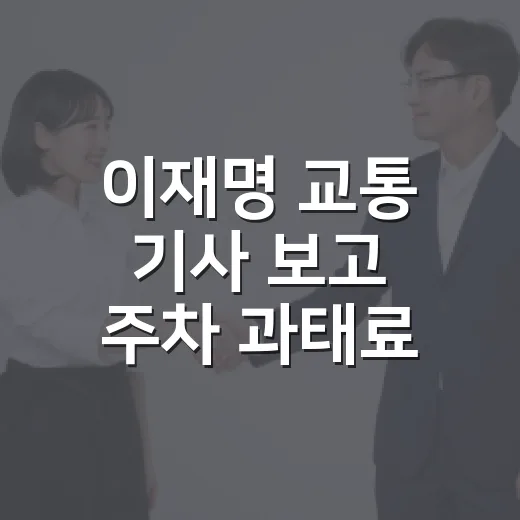 이재명 교통 기사 보고 주차 과태료 헷갈리지 않는 방법 - 요약
