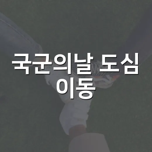 국군의날 도심 이동·주차 스트레스 줄이는 방법 - 요약
