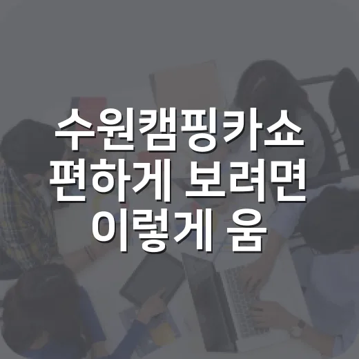 수원캠핑카쇼 편하게 보려면 이렇게 움직이면 덜 지칩니다 - 요약