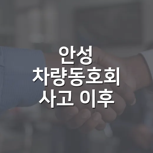 안성 차량동호회 사고 이후 밤길 단체 이동 안전하게 하는 방법 - 요약
