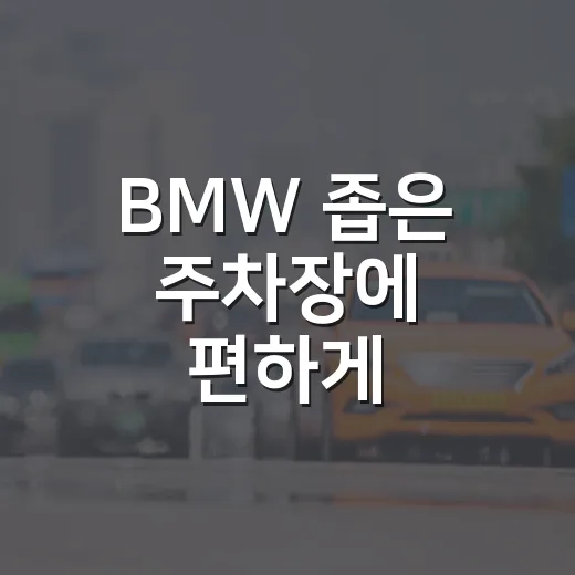BMW 좁은 주차장에 편하게 주차하는 방법 - 요약