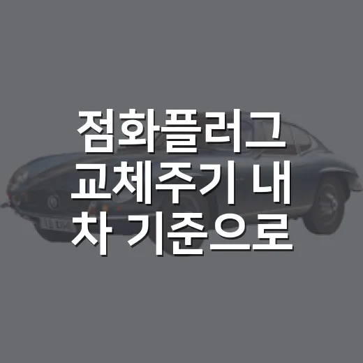 점화플러그 교체주기 내 차 기준으로 찾는 방법 - 요약