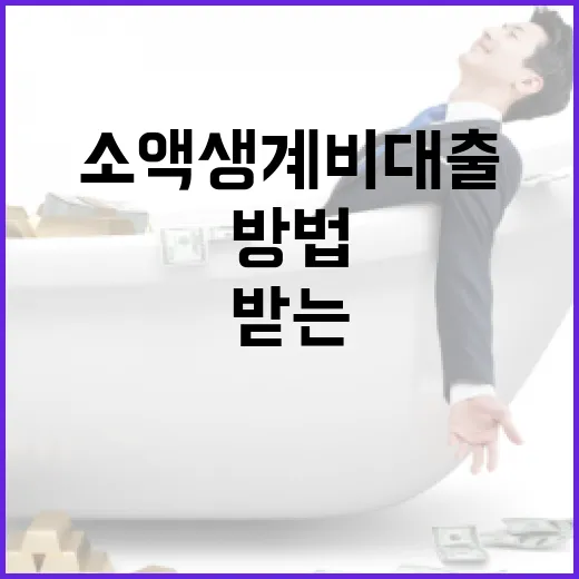 소액생계비대출을 받는 방법과 주의할 점 - 요약