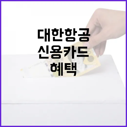 대한항공신용카드 활용하기: 혜택과 팁 - 요약