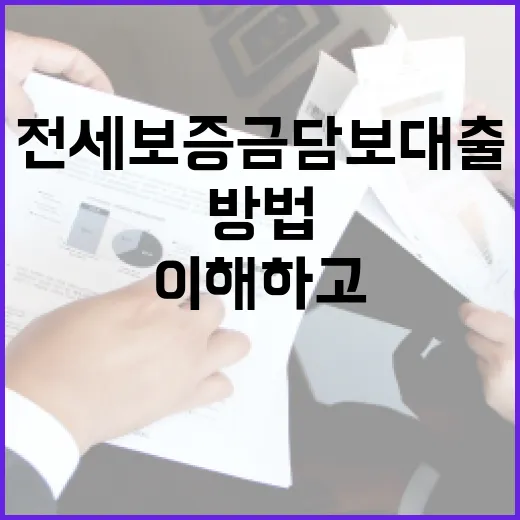 전세보증금담보대출, 제대로 이해하고 활용하는 방법 - 요약
