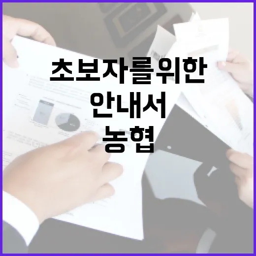 농협대출 활용법: 초보자를 위한 안내서 - 요약