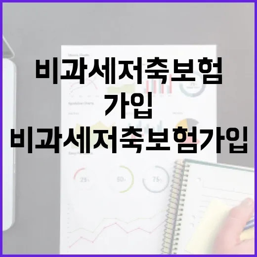비과세저축보험 가입하려면 이렇게 따져보는 방법 - 요약