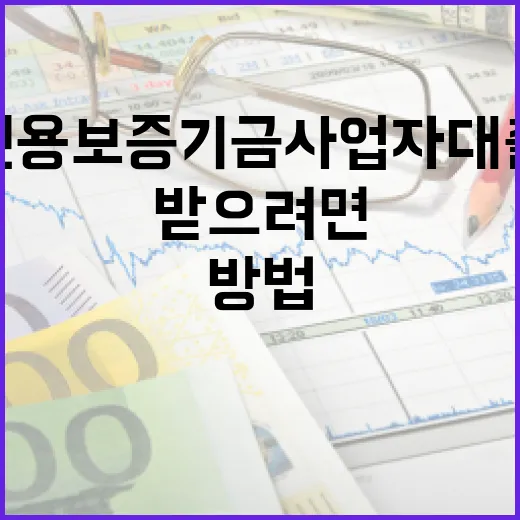 신용보증기금사업자대출 받으려면 이렇게 준비하는 방법 - 요약