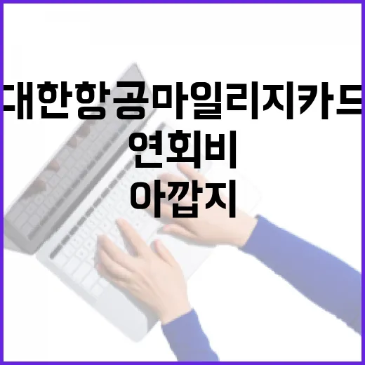대한항공마일리지카드추천, 연회비 아깝지 않게 고르는 방법 - 요약