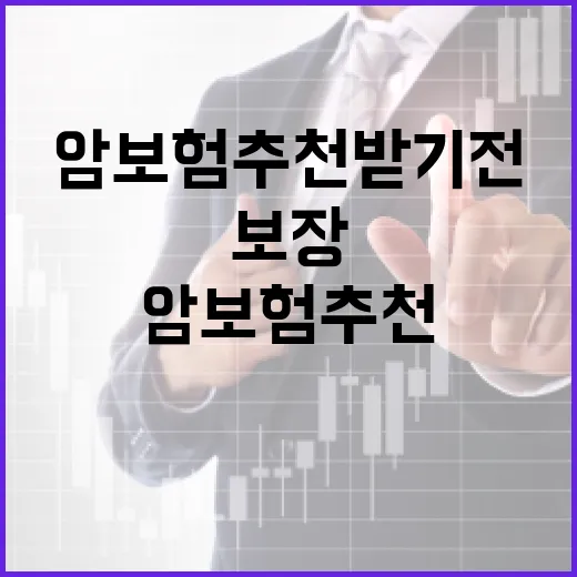 암보험추천 받기 전에 보장 구조부터 고르는 방법 - 요약