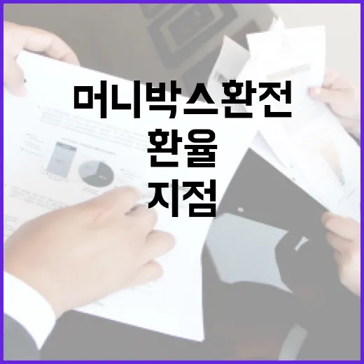 머니박스환전 싸게 이용하는 방법: 환율·한도·지점 체크법 - 요약