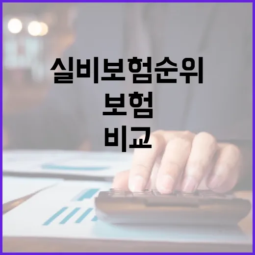 실비보험순위 보려면 이렇게 비교하세요 - 요약