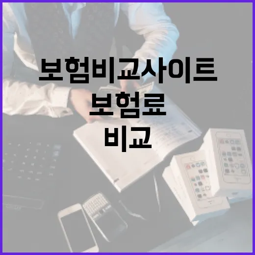보험비교사이트로 보험료 낮추려면 이렇게 확인하세요 - 요약