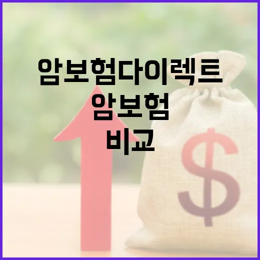 암보험다이렉트로 가입하려면 이렇게 비교하세요 - 요약