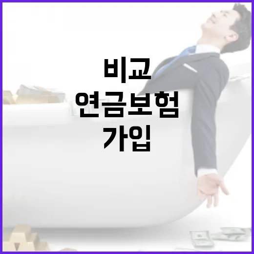연금보험 제대로 가입하려면 이렇게 비교하세요 - 요약