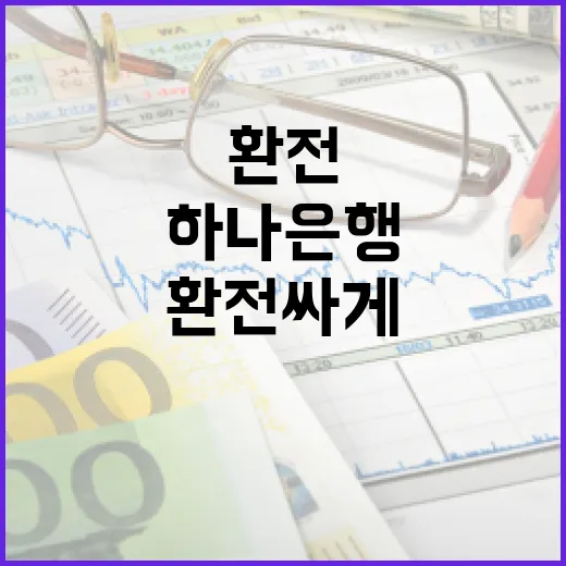 하나은행환전 싸게 하려면 이렇게 계산하고 신청하세요 - 요약