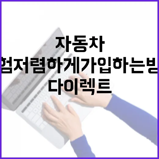 자동차다이렉트보험 저렴하게 가입하는 방법, 비교할 때 꼭 볼 5가지 - 요약