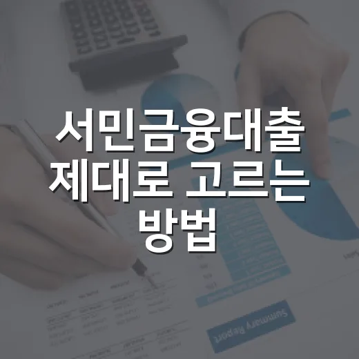 서민금융대출 제대로 고르는 방법: 햇살론부터 새희망홀씨까지 신청 전 체크할 것 - 요약