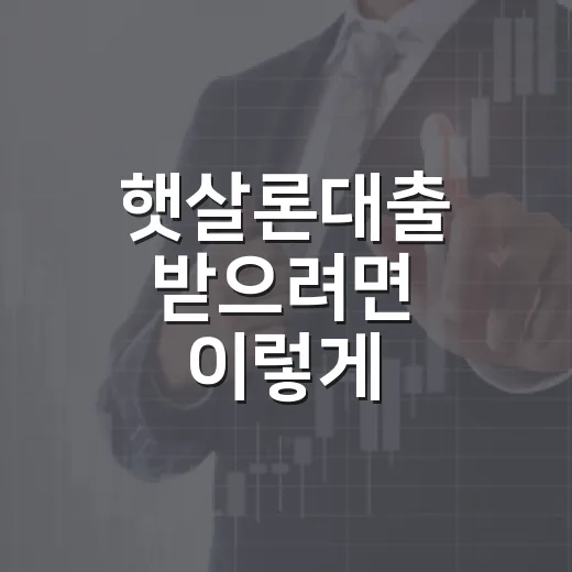 햇살론대출 받으려면 이렇게 확인하는 방법 - 요약