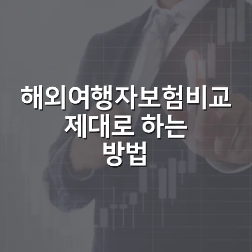 해외여행자보험비교 제대로 하는 방법, 보험료보다 먼저 볼 것들 - 요약