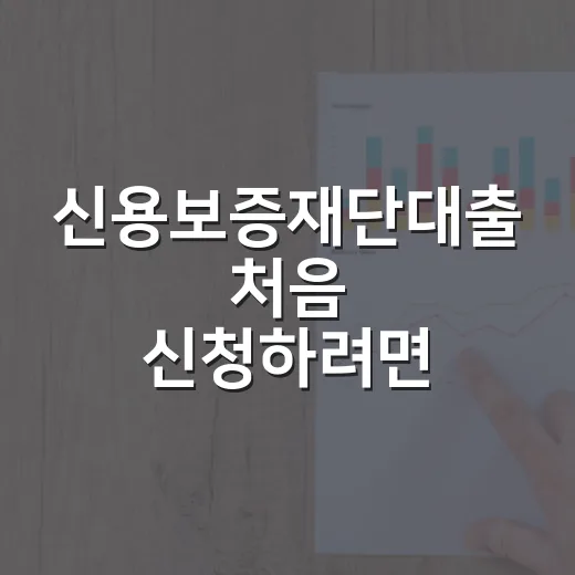 신용보증재단대출 처음 신청하려면 이렇게 준비하세요 - 요약