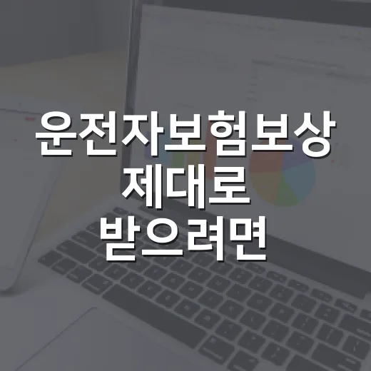 운전자보험보상 제대로 받으려면 이렇게 확인하세요 - 요약